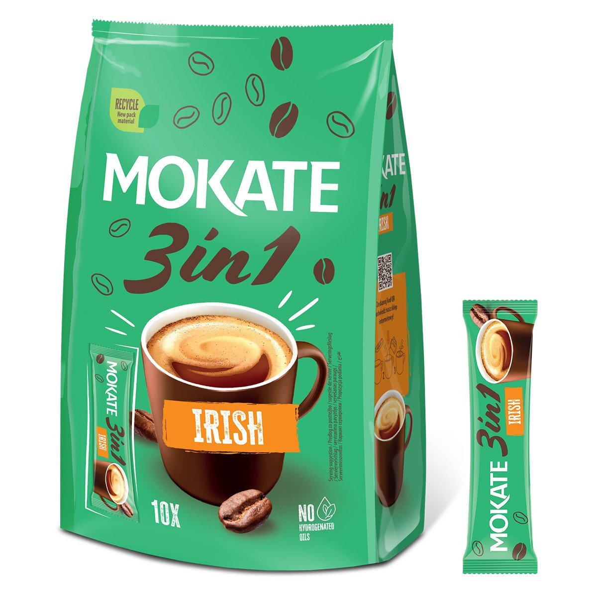 ☕️ MOKATE IRISH 3in1 - INSTANT COFFEE - 10x17G STICKS - CREAM