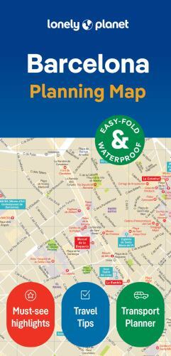 Barcelona City Map : Durable, Waterproof, Easy-Fold Planning Map With Attractions & Walking Tours Lonely Planet - Image 2