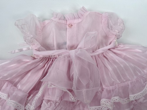 Martha's Miniatures We’re Fussy Size 6-9 Months Pink Lace Vtg - Picture 7 of 12