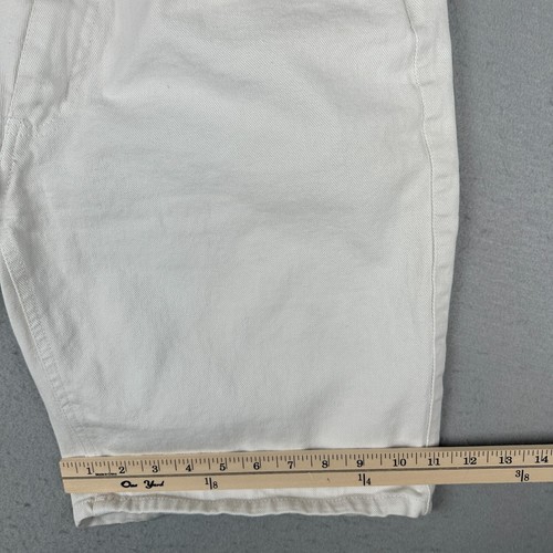 Vintage Bugle Boy Jean Shorts Mens 34 (Fits 31) White Denim Jorts 750 90s Dad - Picture 10 of 17