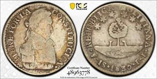 1830 PTS JL Bolivia Sol PCGS VF 25 Silver Coin