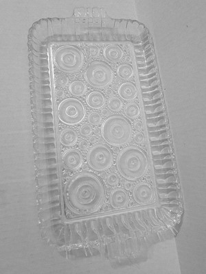 Anchor Hocking Clear Glass Colonial Lady Serva-snack Plate 