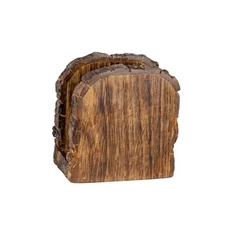  Farmhouse Wood Napkin Holder for Table, Thanksgiving, Christmas Holidays Brown