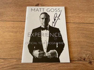 Matt Goss - Signed  Experience Concert Tour Programme