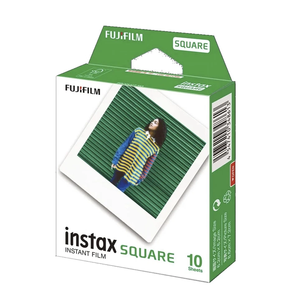 Pellicule Fujifilm Instax Square Couleur 10 Vues 7,2x8,6 cm Date Exp. Avril 2026 - Photo 1/1