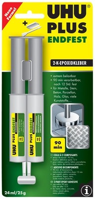 UHU 2 Komponenten Klebstoff plus endfest Doppelkammerspritze 25 g