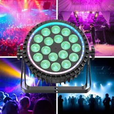 UKING 180W LED PAR Lights RGBW Stage Lighting DMX Disco Party Show Light Effect