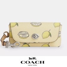 NWT    Coach Sunglass Case With Lemon Print