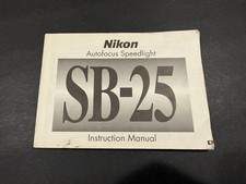 Nikon SB-25 Autofocus Speedlight Instructions