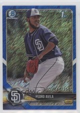 2018 Bowman Chrome Prospects Blue Shimmer Refractor /150 Pedro Avila #BCP40 0f8