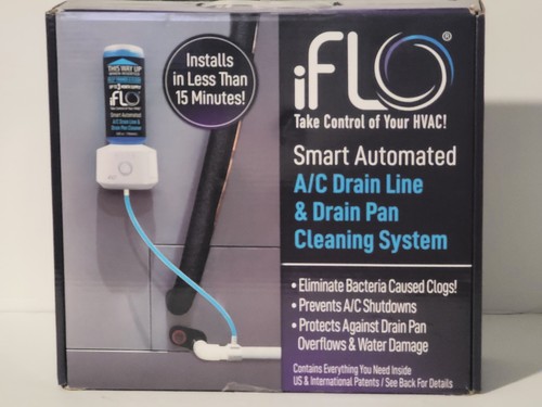 iFLO Purple Smart Automated A/C Drain Line Cleaner IFLOKIT01 EUC READ