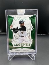 2025 Panini Flawless Roberto Clemente Legends Emerald Bookend 5/5 Pittsburgh 🔥