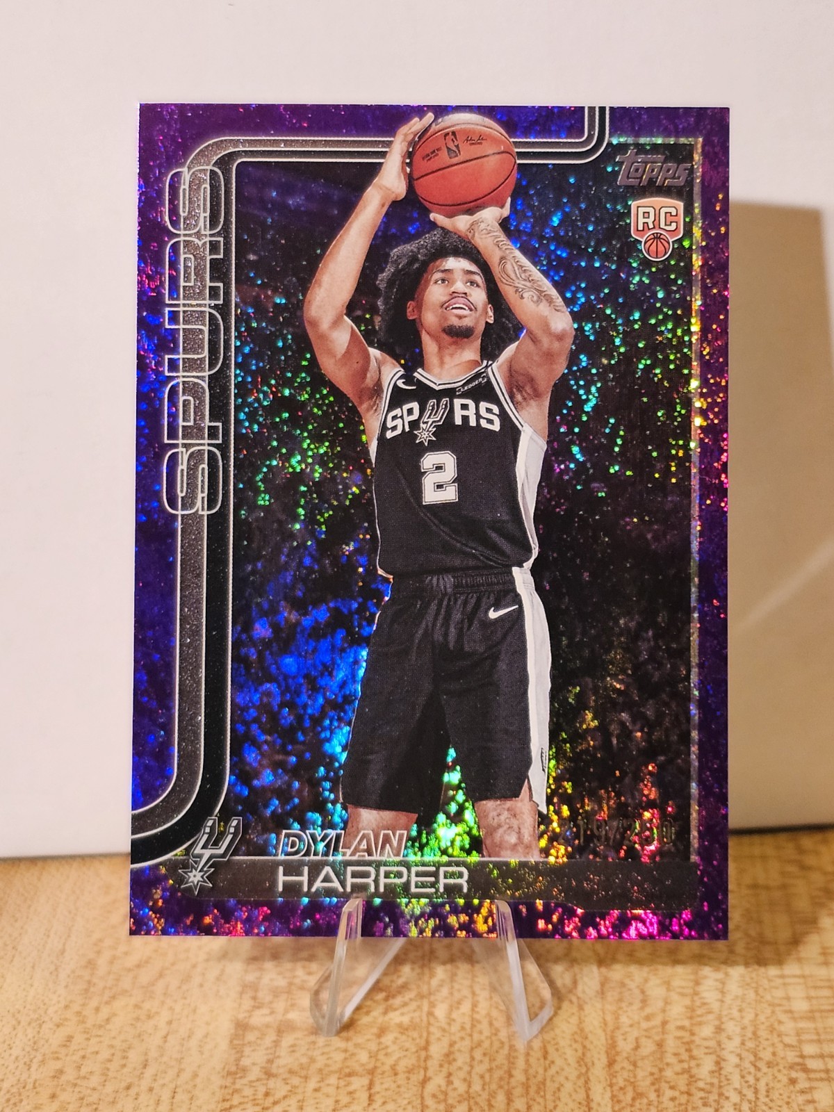 2025-26 Topps - Dylan Harper #202 Purple Rainbow /250 (RC)