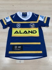 Vintage 2004 NRL Parametta Eels Youth Kids Training Jersey Size 8 Rugby