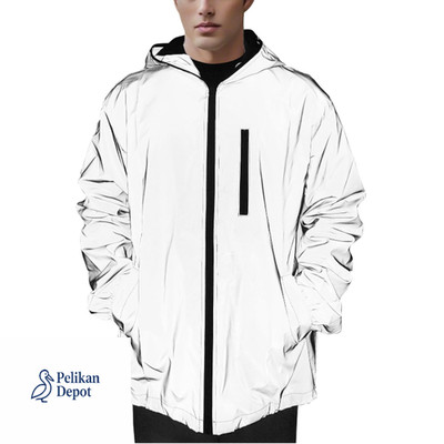 NewL 360 Reflektierende Herrenjacke Unisex Full Reflective Jacke