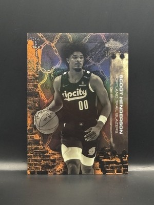 2025-26 Topps Chrome Cactus Jack Scoot Henderson /25 Orange Refractor #38