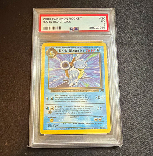 Dark Blastoise (Unlimited) graded PSA 5 for sale on eBay