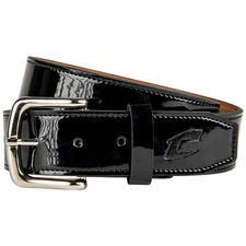 Champro Classic Patent Adult Baseball/Softball Belt - Black - Small