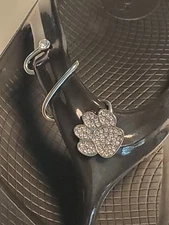 Paw Print  Twist Bling for Oofos, Telic, Crocs, and more Flip Flops & Sandals