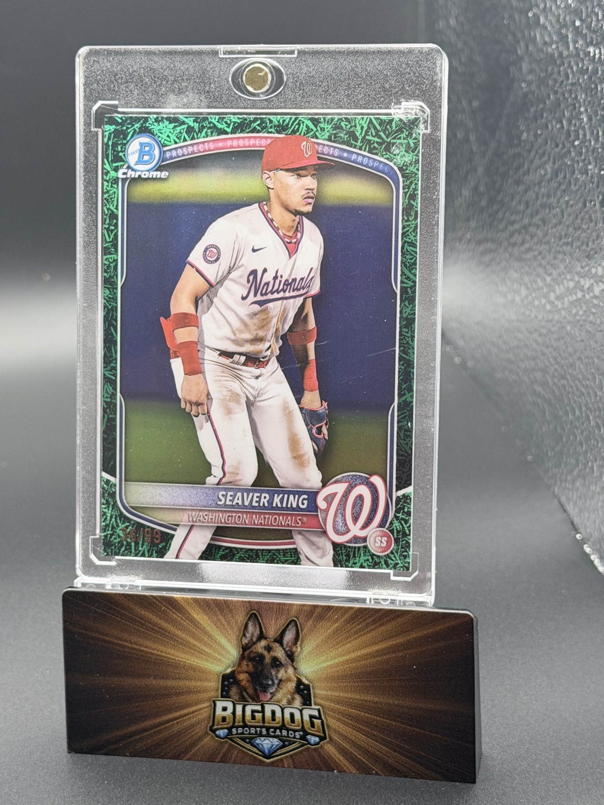 2025 Bowman - Chrome Prospects Seaver King #BCP-93 Green Grass Refractor /99...