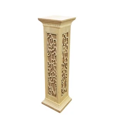 FixtureDisplays 12 x 12 x 42" Decorative MDF Stair Post with Hidden Door 18772
