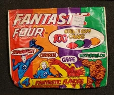 VINTAGE MARVEL COMICS FANTASTIC FOUR AMUROL BUBBLEGUM PACK 1982 SEALED POUCH