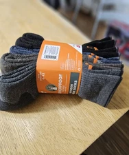 Weatherproof Vintage Men's Crew Socks 6-12 Wool Blend 5 Pairs