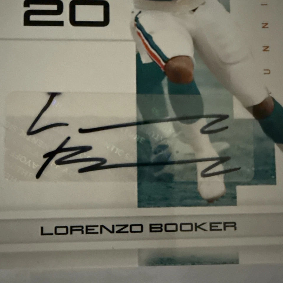 2007 Playoff National Treasures Lorenzo Booker Signature Gold Auto /25 #122 - Image 3 of 4