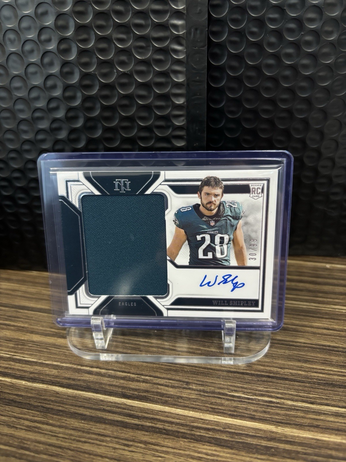 Will Shipley Panini National Treasures Rookie Material Signatures Rps #WSY Base