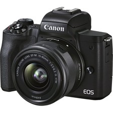 Canon EOS M50 Mark II Mirrorless Camera w/ Sigma 18-35mm Lens & Godox Flash &