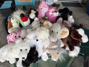 Lot of 21 Vintage Webkinz Animals by Gantz. Rare. No Tags. Gently Used. No Codes