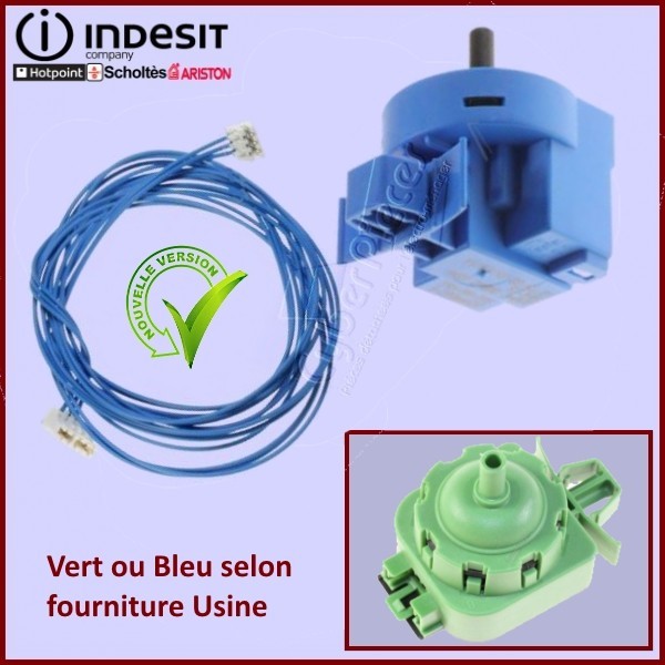 Pressostat avec câblage Indesit C00381612 pour lave-linge modèle 540-AA-009