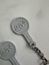 (2-Pack) 3D Printed Forgotten Aldi Quarter Keychain for Shopping Carts- 25 Cents