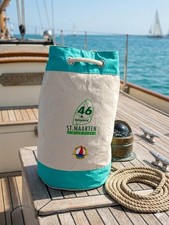 Sea Green Płótno Duffle TORBA ŻEGLARSKA ST Maarten HEINEKEN REGATTA, NOWA, KLASYCZNA