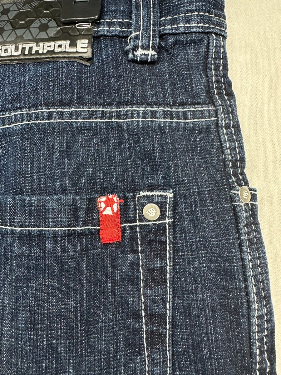 Vintage Southpole 3180 Mens Size 36 X 31 Jeans Y2K Red Tab Baggy