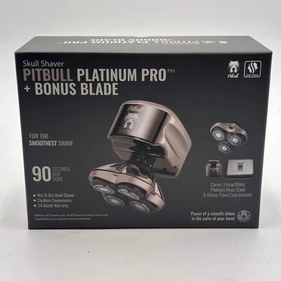Afeitadora Calavera Pitbull Platinum Pro PX5 Nueva En Caja - Imagen 1 de 2