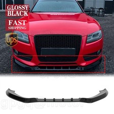 For Audi A5 B8 Base 2008-2012 Mx Style Glossy Black Front Bumper Lip Spoiler Kit