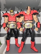 WWE Mattel Elite Road Warriors Legion Of Doom With Belts And Entrance Gear