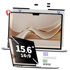 Magnetic Laptop Privacy Screen for 15.6 Inch 16:9, Removable Computer Screen
