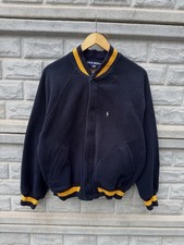 90s Polo Sport Ralph Lauren Fleece Varsity Bomber Jacket Men  s Size M