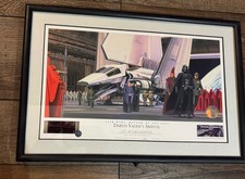 STAR WARS: ROTJ DARTH VADER'S ARRIVAL SIGNED RALPH MCQUARRIE LITHOGRAPH #456