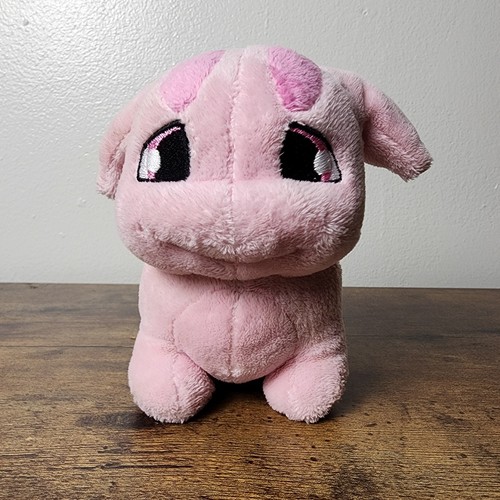 6" Neopets Pink Poogle Plush Stuffed Animal  Thinkway Toys 2004