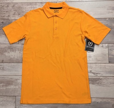 @ School by French Toast Short Sleeve Polo Shirt size XL 16/18 Gold/Yellow NEW B