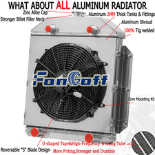 3rows Radiatorshroudfan Fit 49-53 Ford Country Sedan Squire Flathead V8.engine