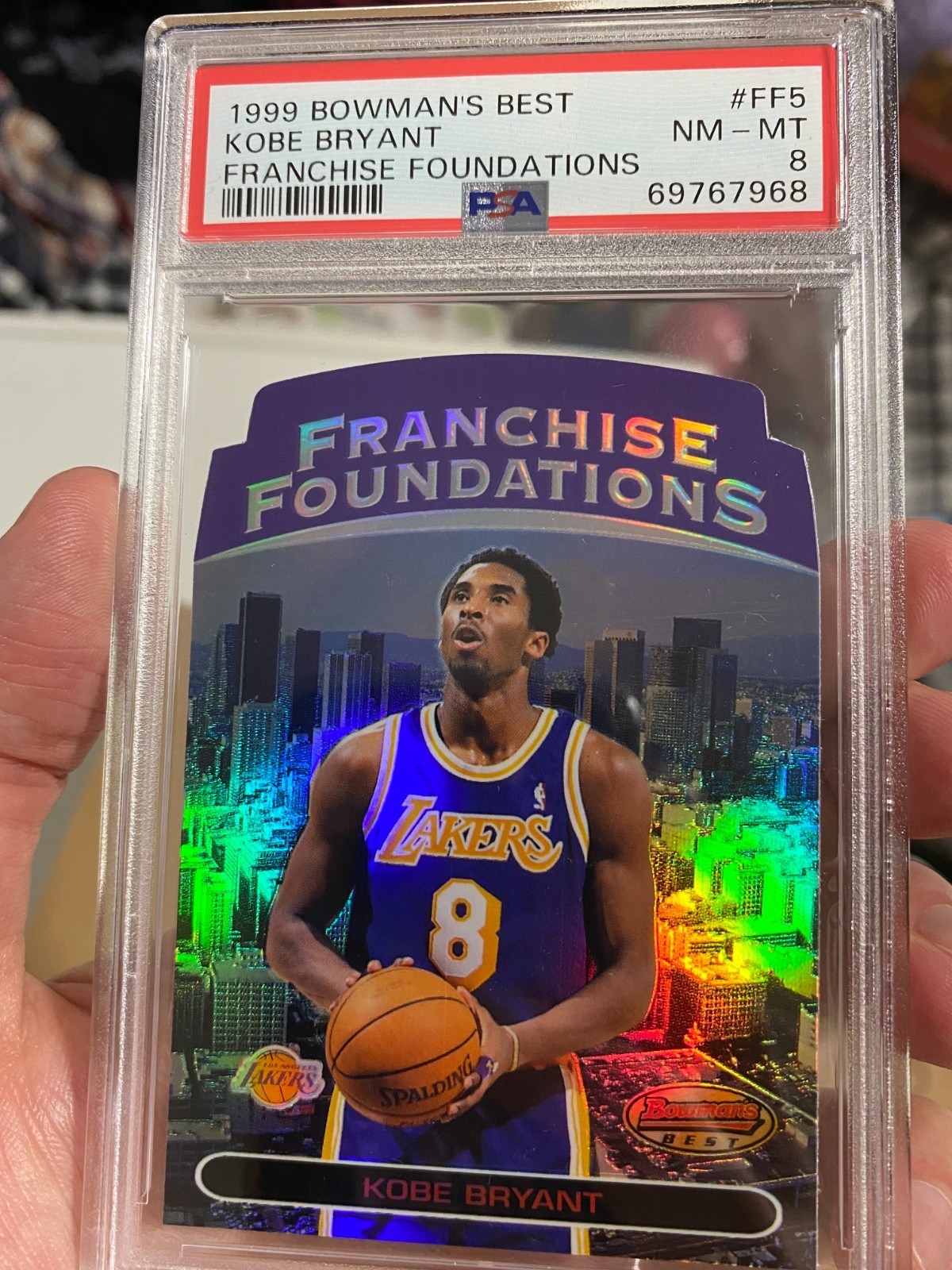 1999 Bowman’s Best Kobe Bryant Franchise Foundations PSA 9