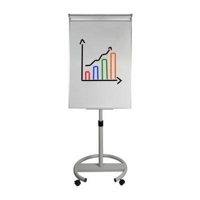 Mobiles Whiteboard Flipchart Magnetisch mit Zubehör Dönges