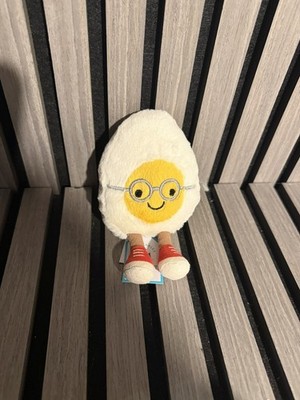 Jellycat - Amuseable Geek Egg - Rentner weiches Plüschtier Geschenk gekochtes Nerdfutter