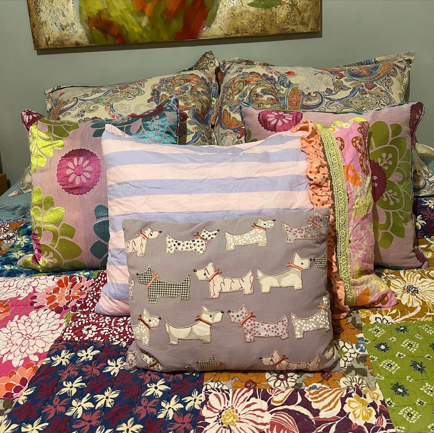 The Company Store Patchwork Quilt- Full/ Queen Perfect Condition