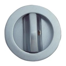 Eclisse OS/E Privacy Round Trim Pocket Door Lock - Chrome