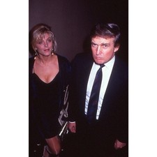 Donald Trump Marla Maples Little Black Dress Vintage 35mm Color Slide